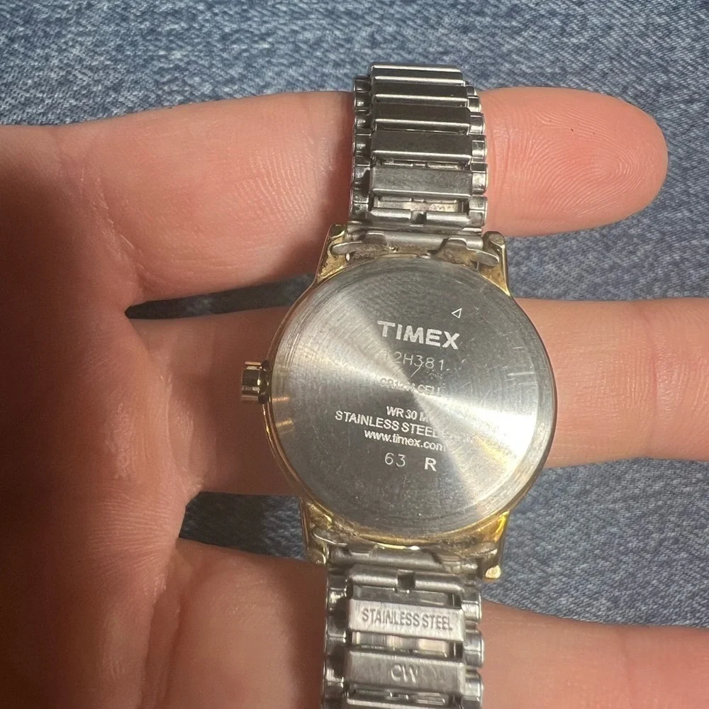 Timex Indiglo Two-Tone Gold and Silver Watch